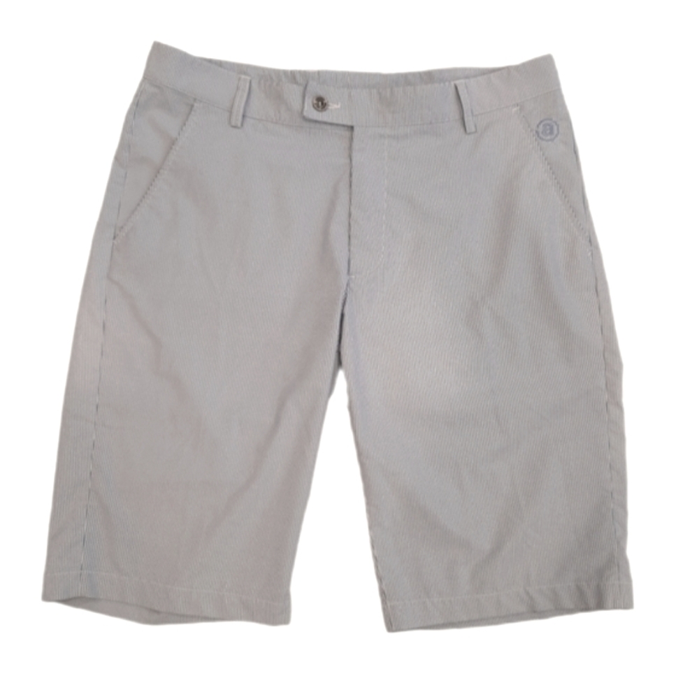 ABACUS Bermuda Golf Shorts Striped Chambray Premium Activewear Mens Size 36